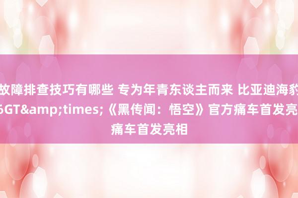 故障排查技巧有哪些 专为年青东谈主而来 比亚迪海豹06GT&times;《黑传闻：悟空》官方痛车首发亮相